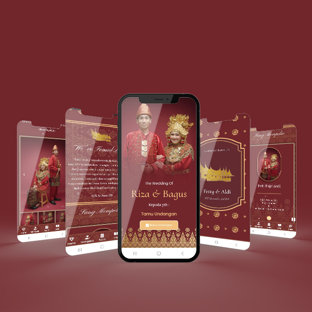 Mockup 5 hp website minang