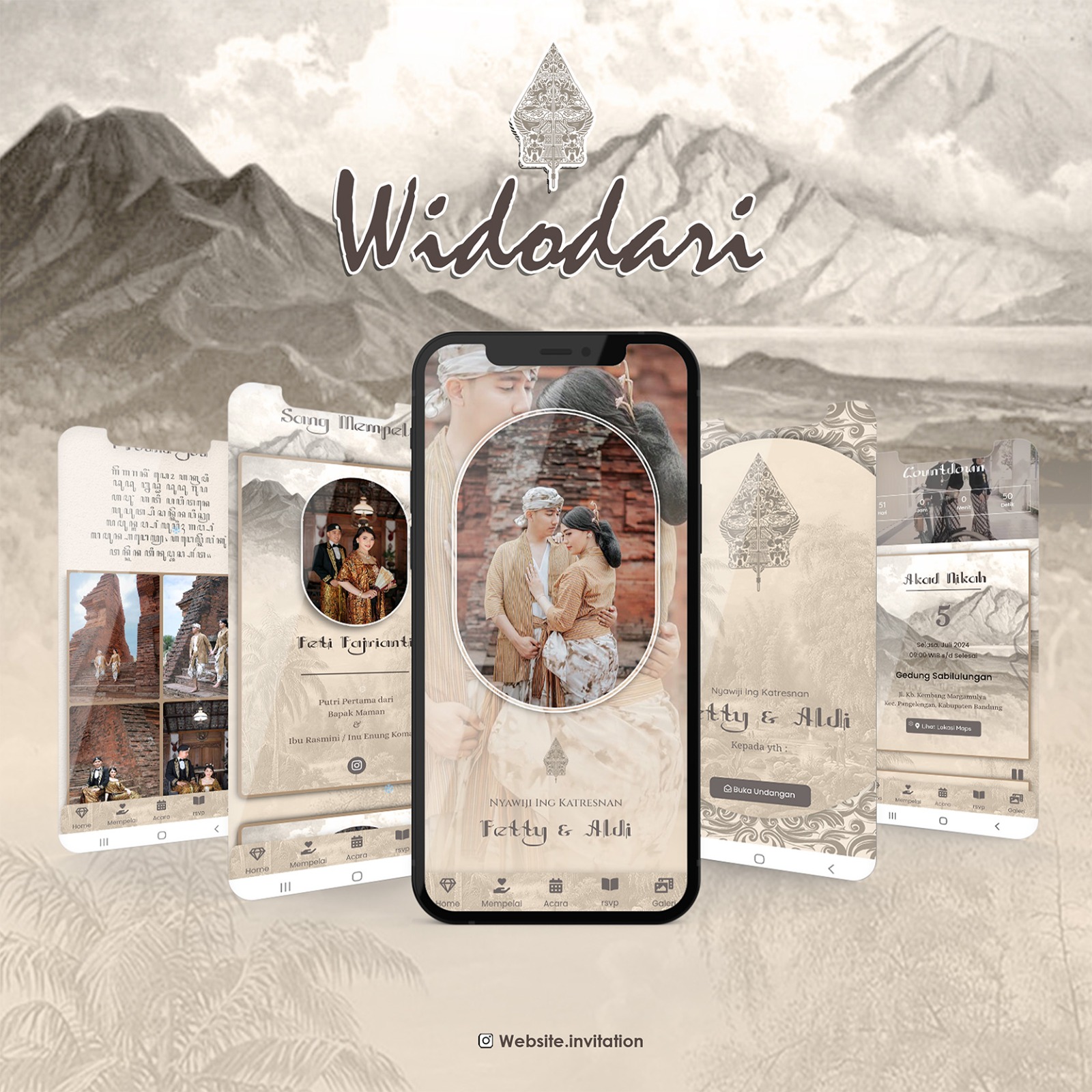 Mockup 5 hp website widodari foto