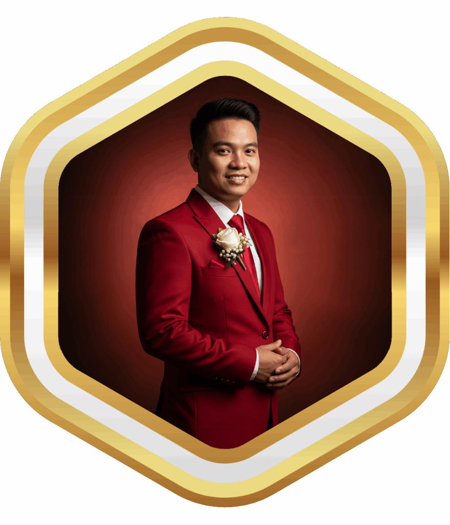 Foto cowok bulat (merah)